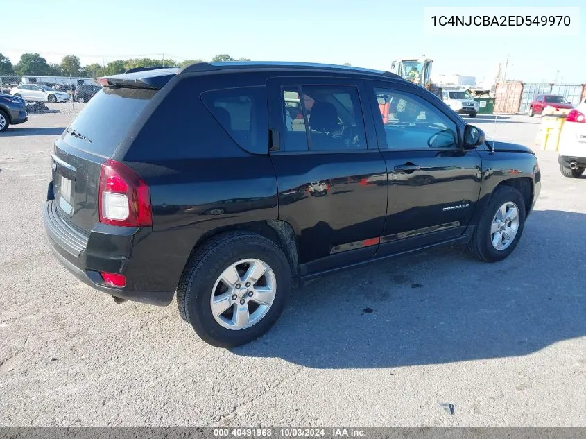 2014 Jeep Compass Sport VIN: 1C4NJCBA2ED549970 Lot: 40491968