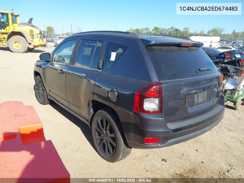 2014 Jeep Compass Altitude VIN: 1C4NJCBA2ED674483 Lot: 40499781