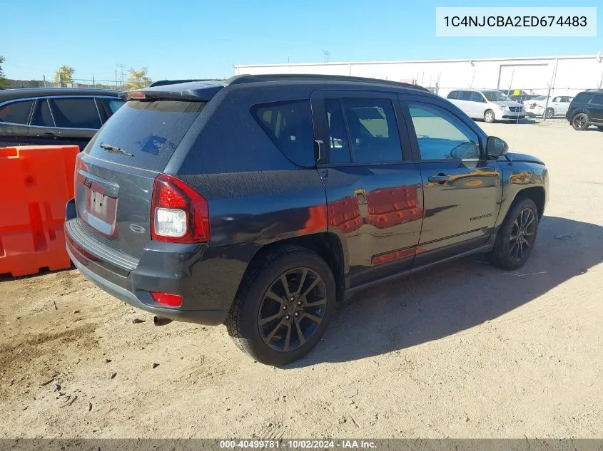 1C4NJCBA2ED674483 2014 Jeep Compass Altitude