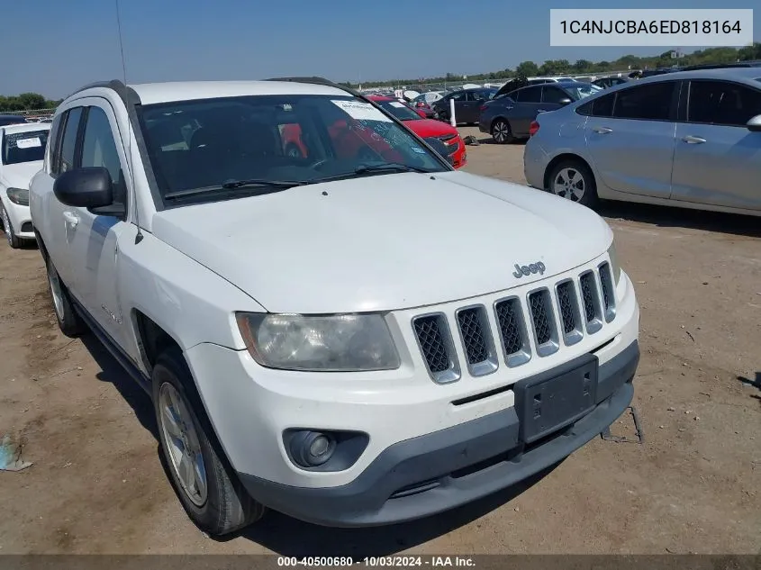 2014 Jeep Compass Sport VIN: 1C4NJCBA6ED818164 Lot: 40500680