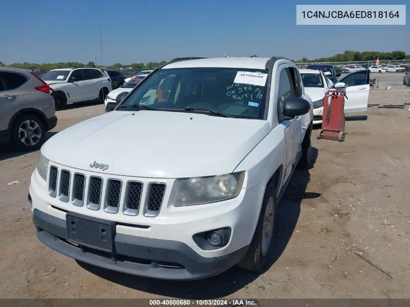 2014 Jeep Compass Sport VIN: 1C4NJCBA6ED818164 Lot: 40500680