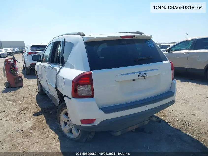 2014 Jeep Compass Sport VIN: 1C4NJCBA6ED818164 Lot: 40500680