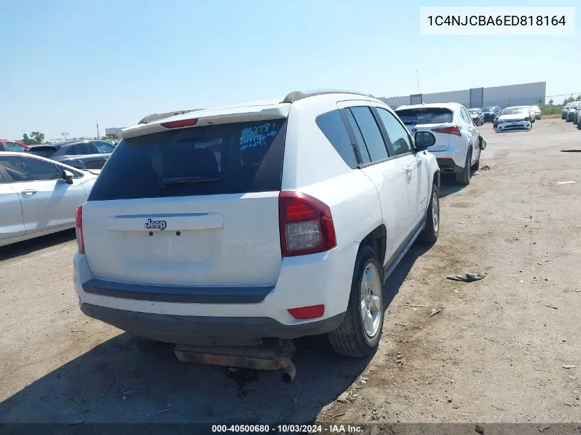 2014 Jeep Compass Sport VIN: 1C4NJCBA6ED818164 Lot: 40500680