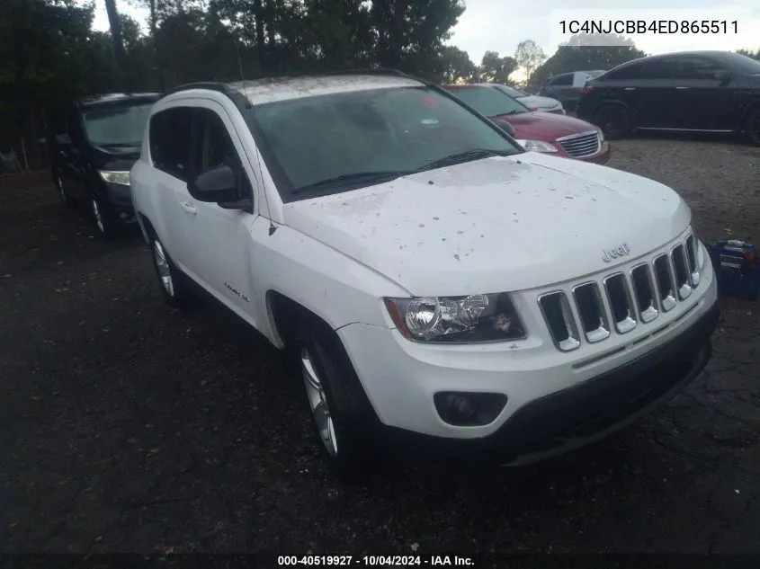 2014 Jeep Compass Sport VIN: 1C4NJCBB4ED865511 Lot: 40519927