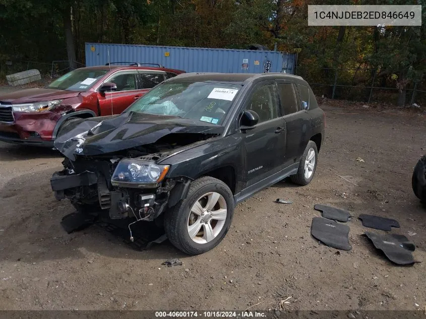 2014 Jeep Compass Latitude VIN: 1C4NJDEB2ED846649 Lot: 40600174