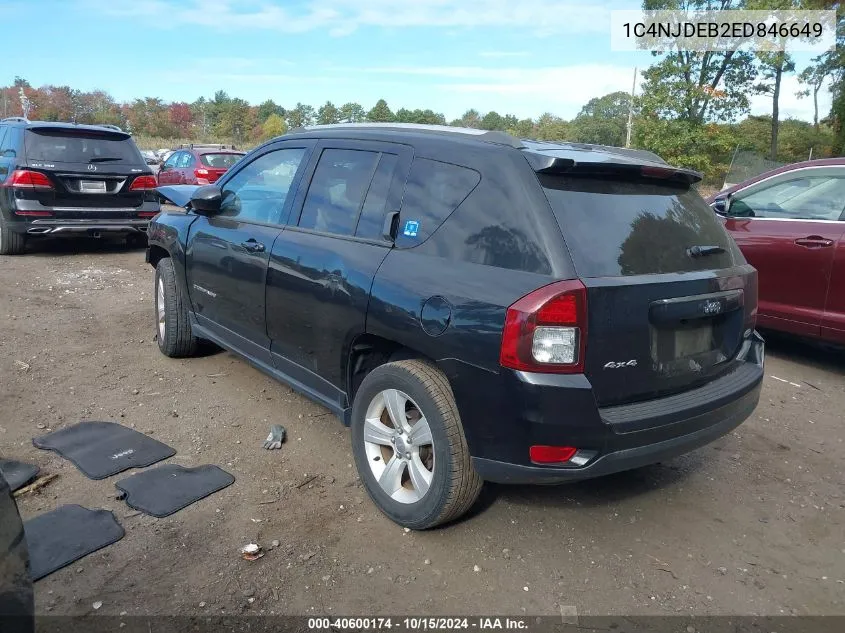 2014 Jeep Compass Latitude VIN: 1C4NJDEB2ED846649 Lot: 40600174