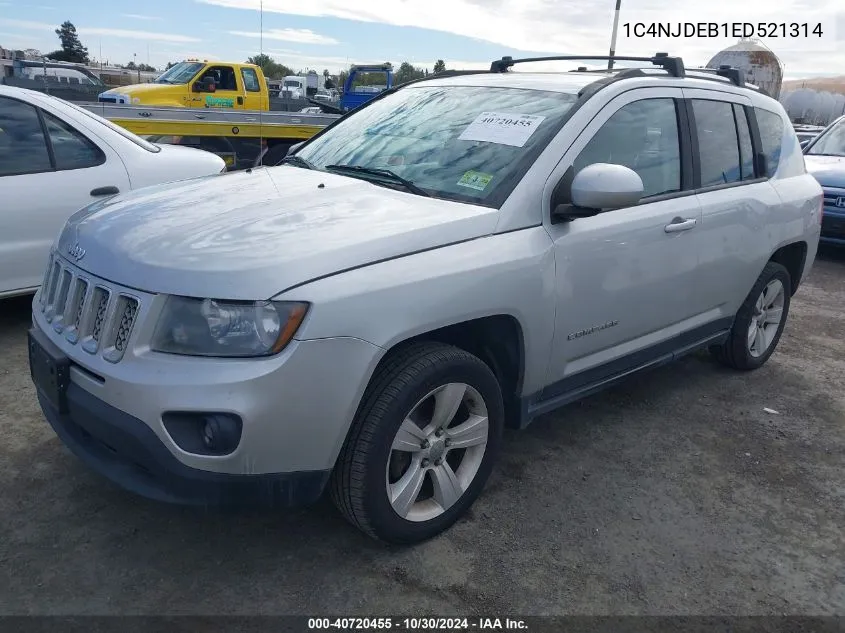 2014 Jeep Compass Latitude VIN: 1C4NJDEB1ED521314 Lot: 40720455