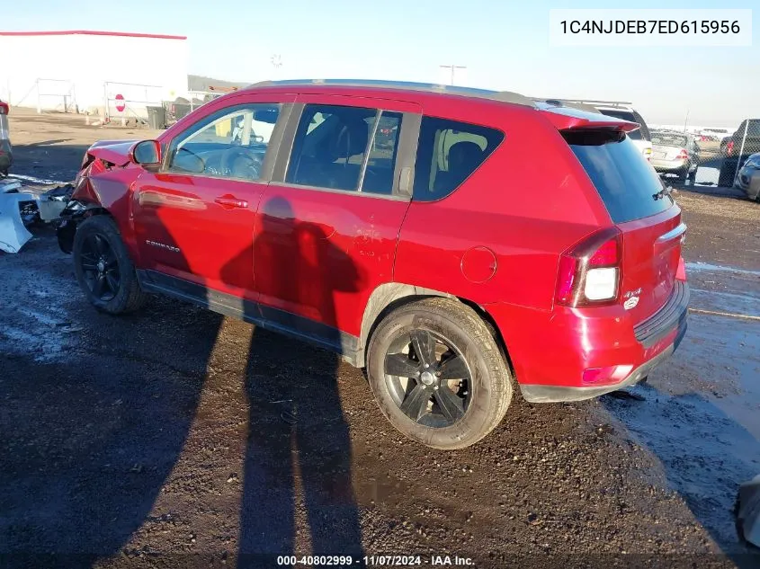 2014 Jeep Compass Latitude VIN: 1C4NJDEB7ED615956 Lot: 40802999