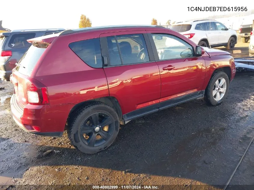 2014 Jeep Compass Latitude VIN: 1C4NJDEB7ED615956 Lot: 40802999