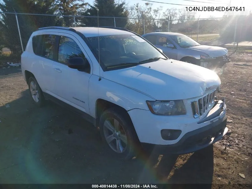 2014 Jeep Compass Sport VIN: 1C4NJDBB4ED647641 Lot: 40814438