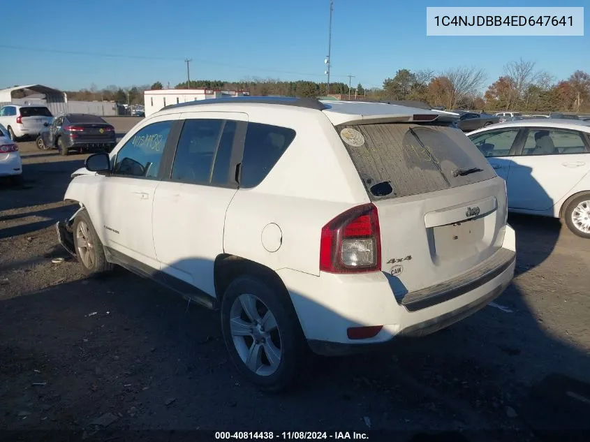 2014 Jeep Compass Sport VIN: 1C4NJDBB4ED647641 Lot: 40814438