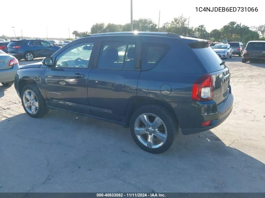 2014 Jeep Compass Latitude VIN: 1C4NJDEB6ED731066 Lot: 40833082