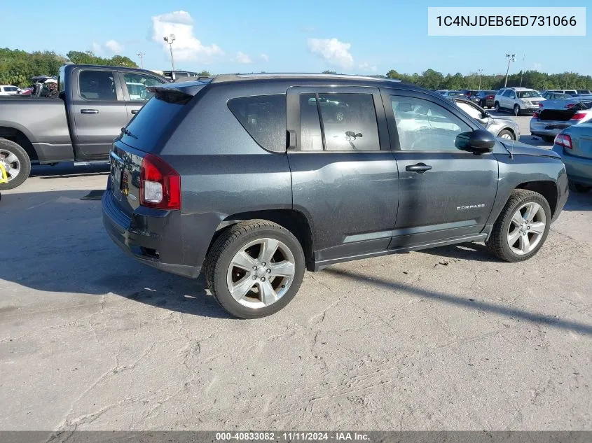 2014 Jeep Compass Latitude VIN: 1C4NJDEB6ED731066 Lot: 40833082