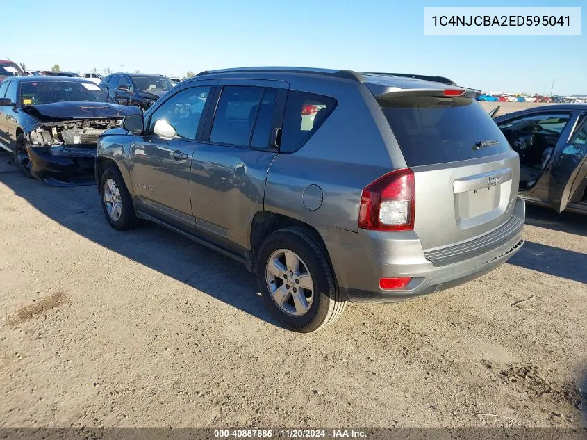 2014 Jeep Compass Sport VIN: 1C4NJCBA2ED595041 Lot: 40857685