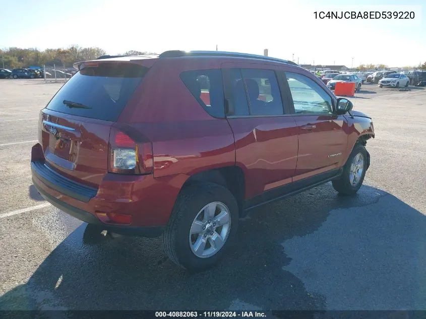 2014 Jeep Compass Sport VIN: 1C4NJCBA8ED539220 Lot: 40882063