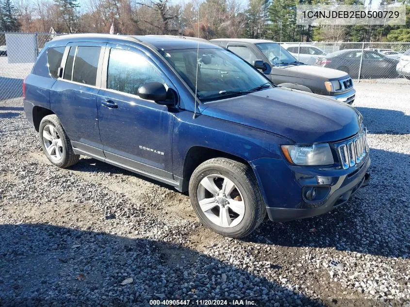 1C4NJDEB2ED500729 2014 Jeep Compass Latitude