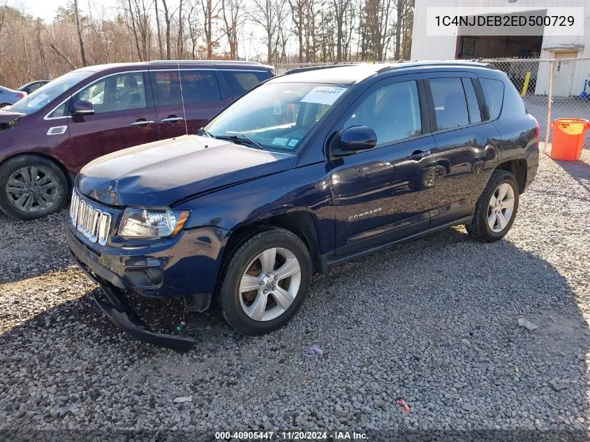 1C4NJDEB2ED500729 2014 Jeep Compass Latitude