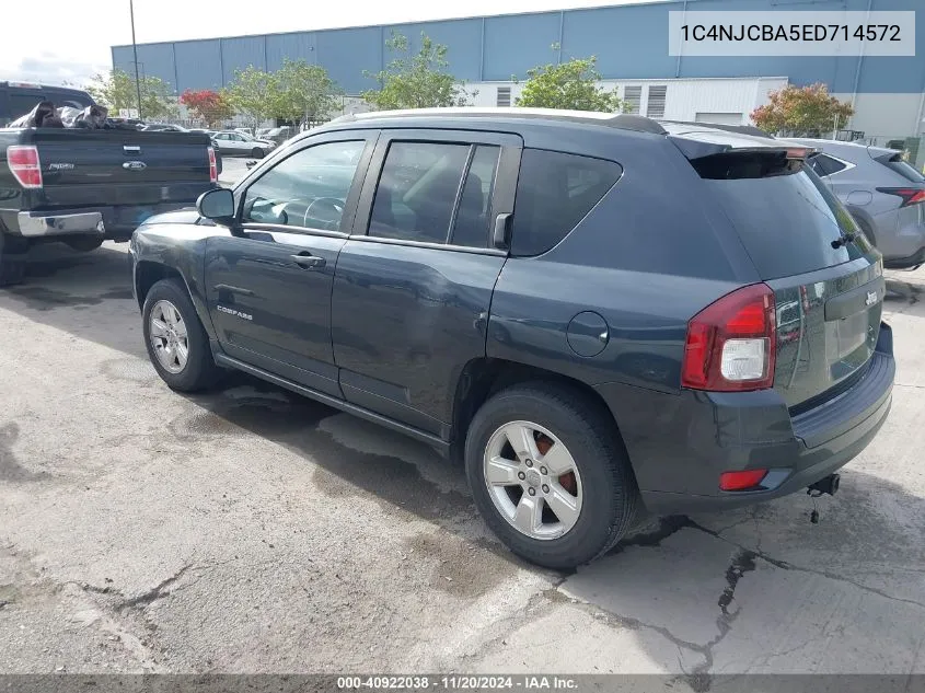 2014 Jeep Compass Sport VIN: 1C4NJCBA5ED714572 Lot: 40922038