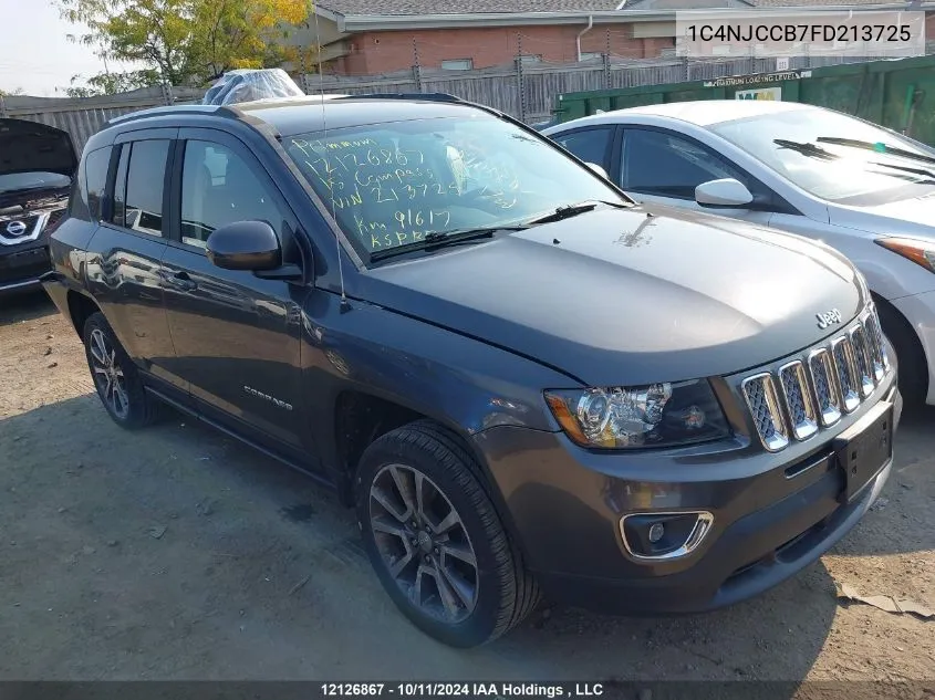 2015 Jeep Compass Limited VIN: 1C4NJCCB7FD213725 Lot: 12126867