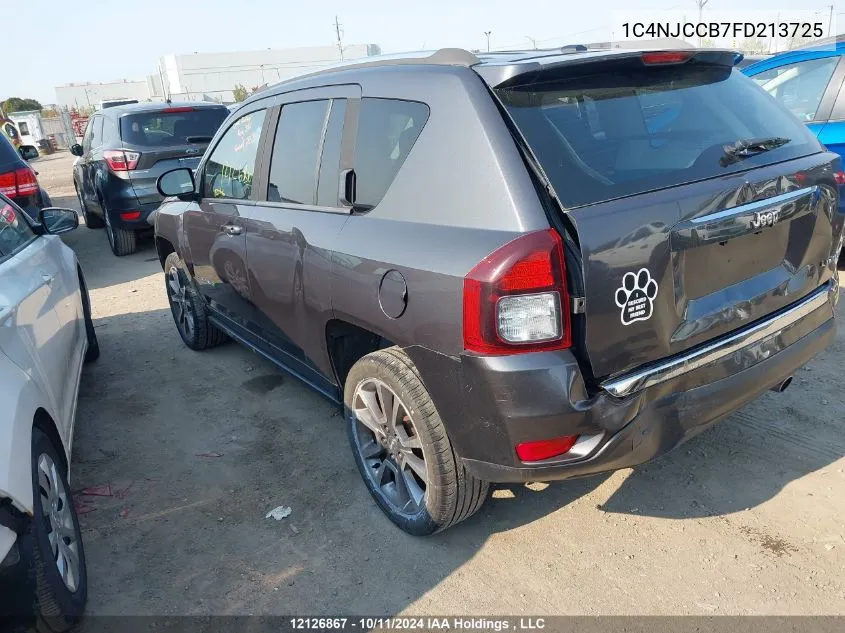 2015 Jeep Compass Limited VIN: 1C4NJCCB7FD213725 Lot: 12126867