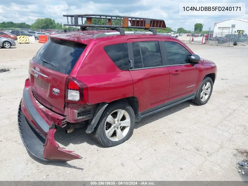 2015 Jeep Compass Sport VIN: 1C4NJDBB5FD240171 Lot: 39619639