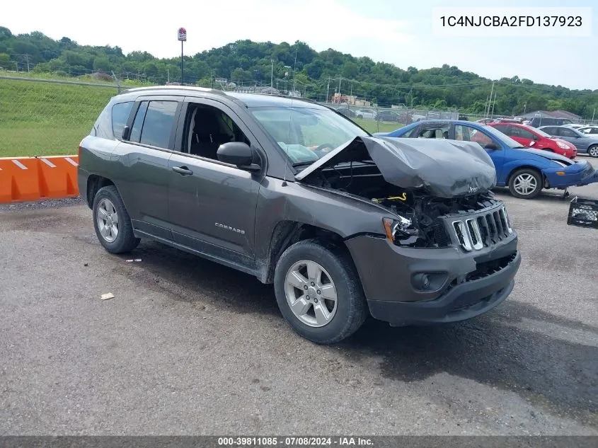 2015 Jeep Compass Sport VIN: 1C4NJCBA2FD137923 Lot: 39811085