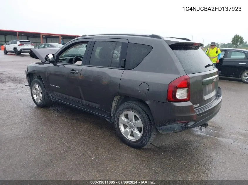 2015 Jeep Compass Sport VIN: 1C4NJCBA2FD137923 Lot: 39811085