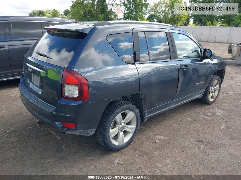 2015 Jeep Compass Sport VIN: 1C4NJDBB6FD321468 Lot: 39888528