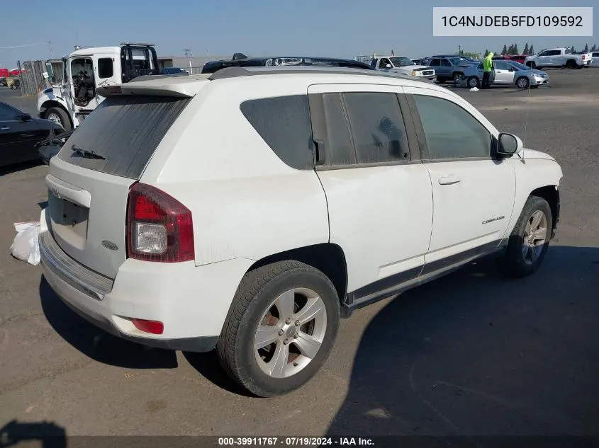 1C4NJDEB5FD109592 2015 Jeep Compass High Altitude Edition