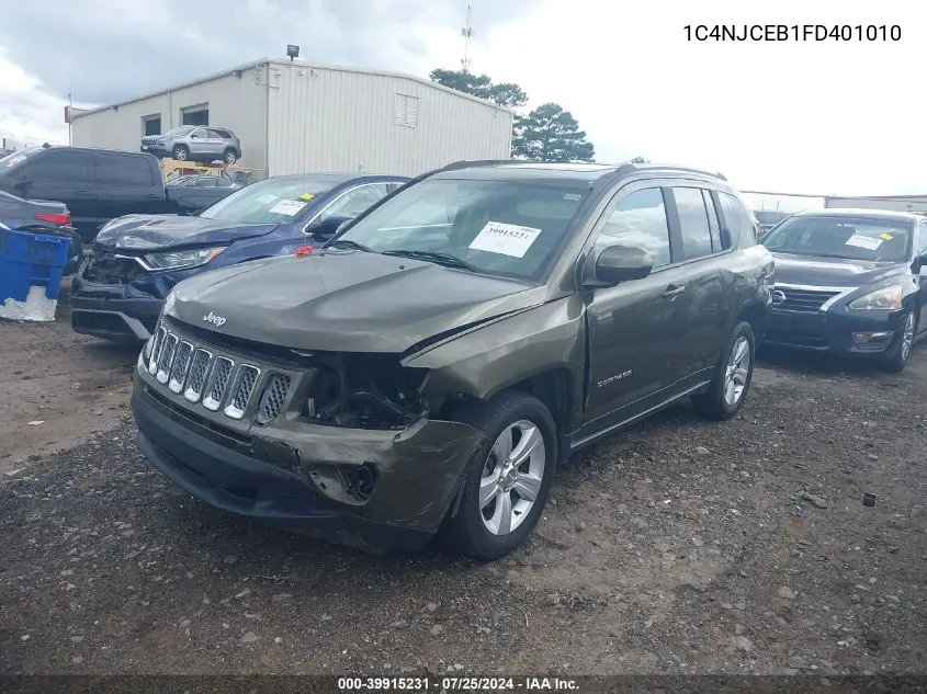 2015 Jeep Compass Latitude VIN: 1C4NJCEB1FD401010 Lot: 39915231