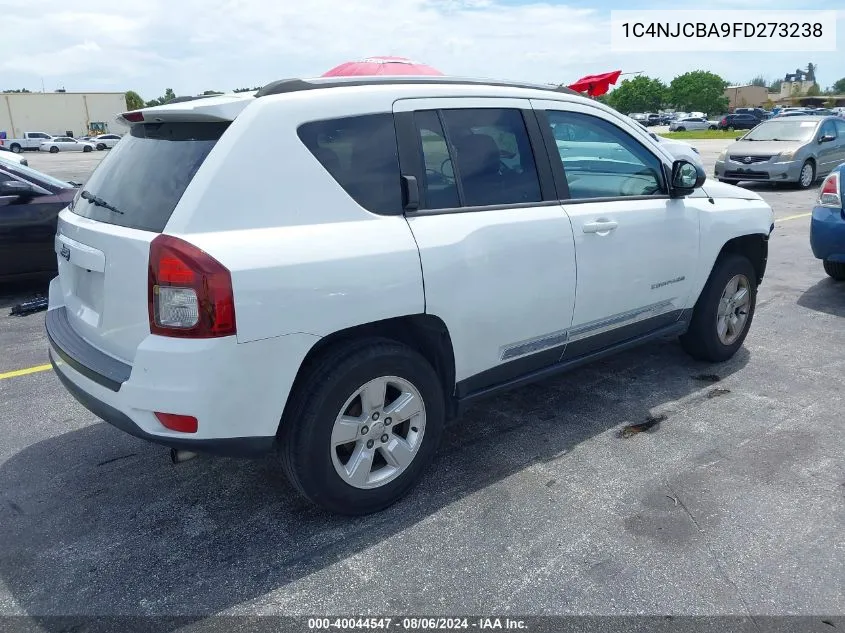 2015 Jeep Compass Sport VIN: 1C4NJCBA9FD273238 Lot: 40044547