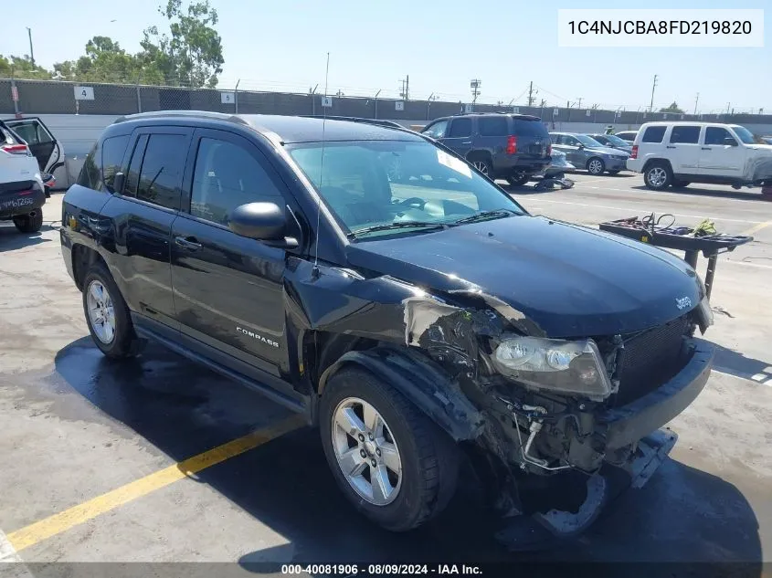 2015 Jeep Compass Sport VIN: 1C4NJCBA8FD219820 Lot: 40081906