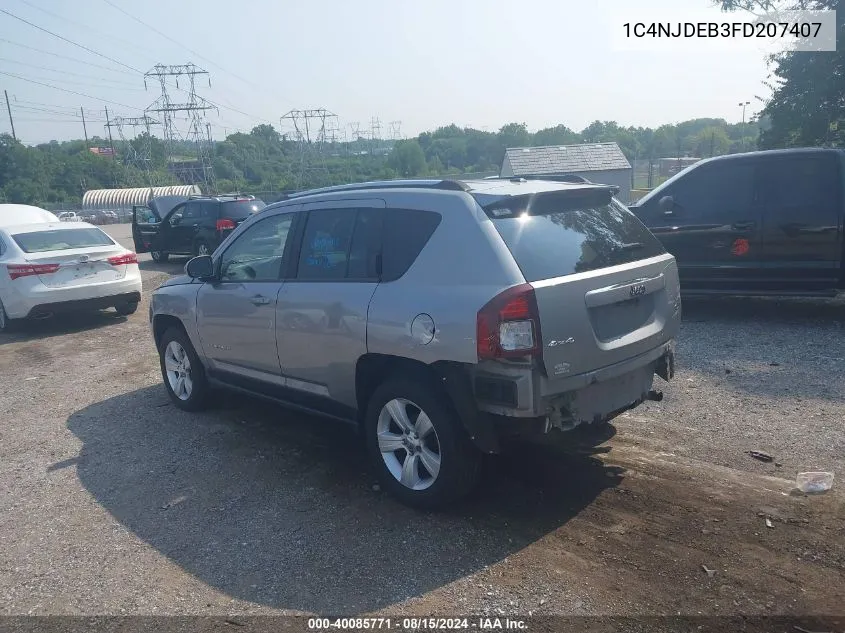 2015 Jeep Compass High Altitude Edition VIN: 1C4NJDEB3FD207407 Lot: 40085771