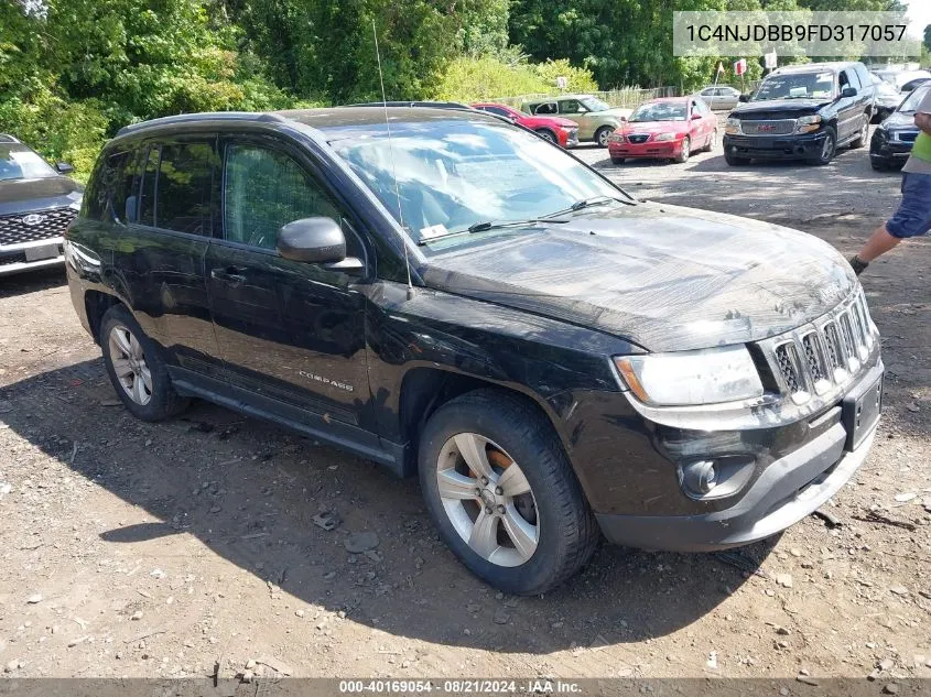 2015 Jeep Compass Sport VIN: 1C4NJDBB9FD317057 Lot: 40169054