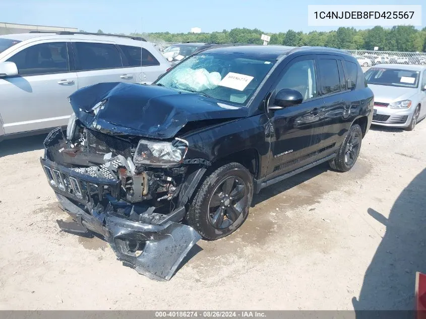 1C4NJDEB8FD425567 2015 Jeep Compass High Altitude Edition