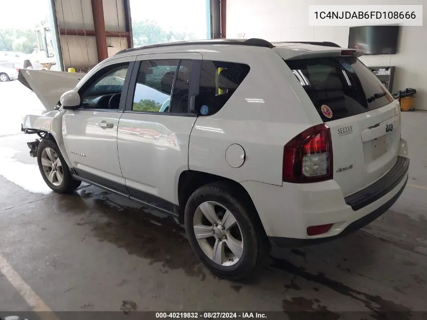 2015 Jeep Compass Sport/North VIN: 1C4NJDAB6FD108666 Lot: 40219832