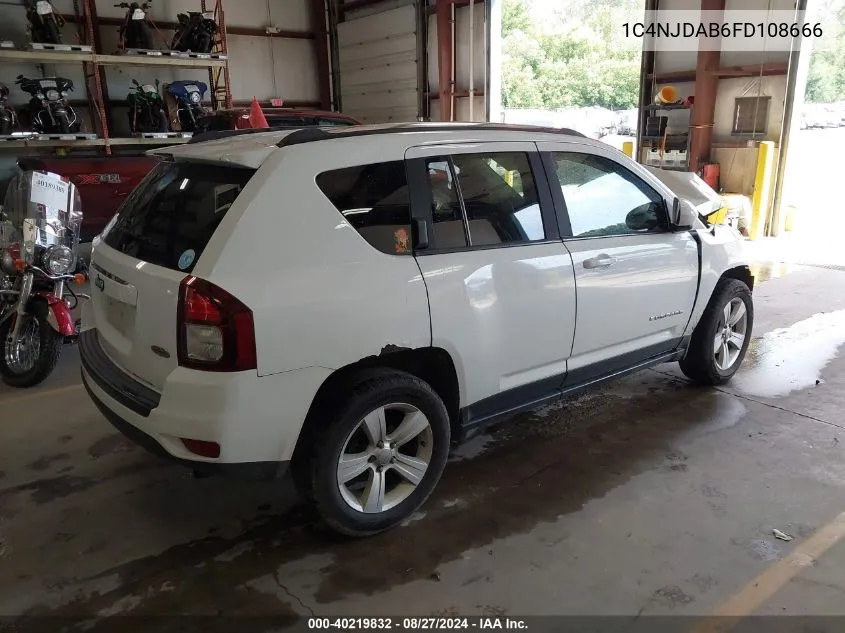 2015 Jeep Compass Sport/North VIN: 1C4NJDAB6FD108666 Lot: 40219832