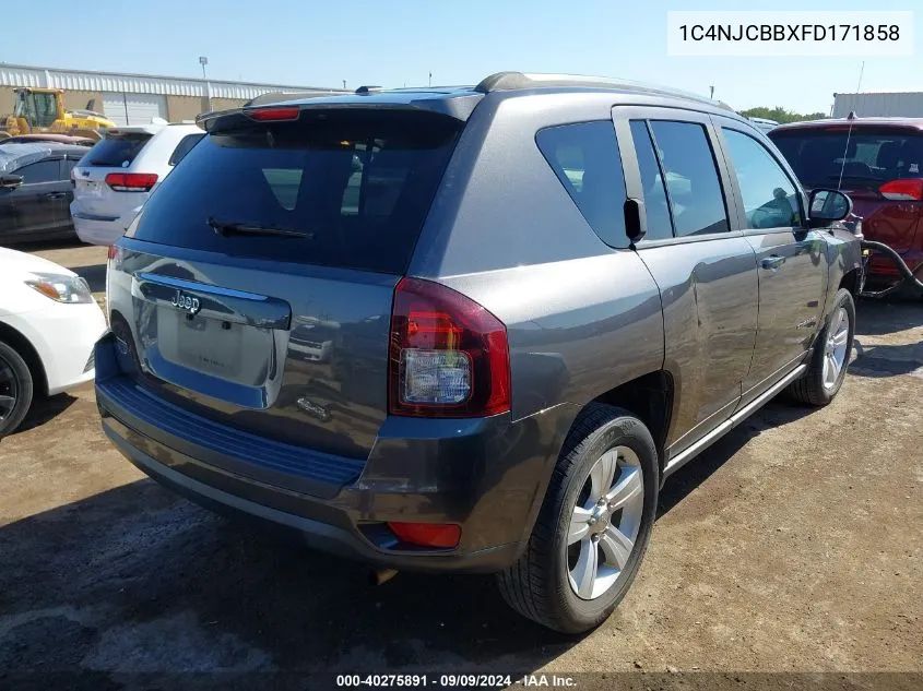 2015 Jeep Compass Sport VIN: 1C4NJCBBXFD171858 Lot: 40275891