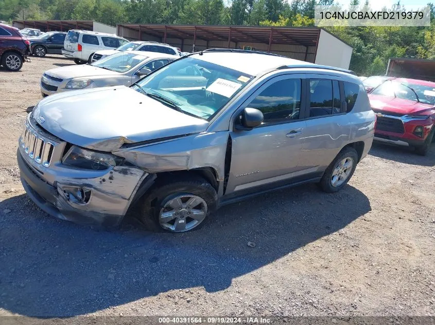 2015 Jeep Compass Sport VIN: 1C4NJCBAXFD219379 Lot: 40391564