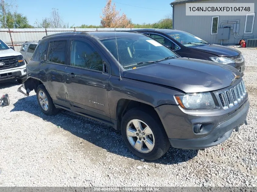 1C4NJCBAXFD104748 2015 Jeep Compass Sport