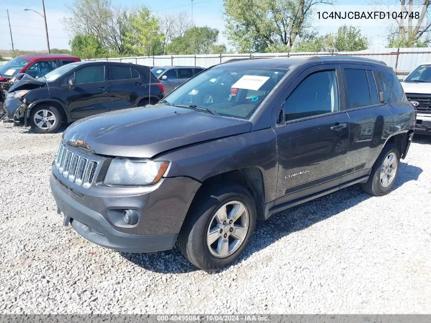 2015 Jeep Compass Sport VIN: 1C4NJCBAXFD104748 Lot: 40495084