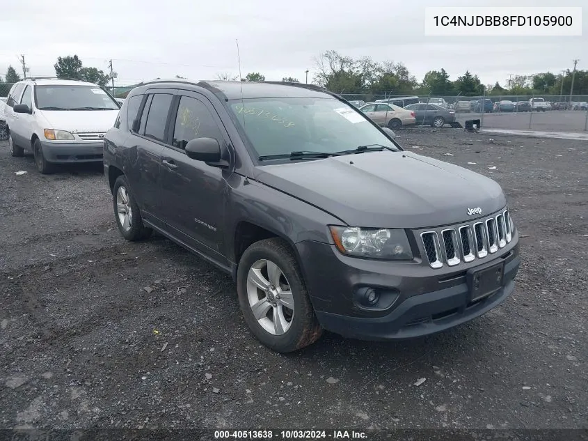 2015 Jeep Compass Sport VIN: 1C4NJDBB8FD105900 Lot: 40513638