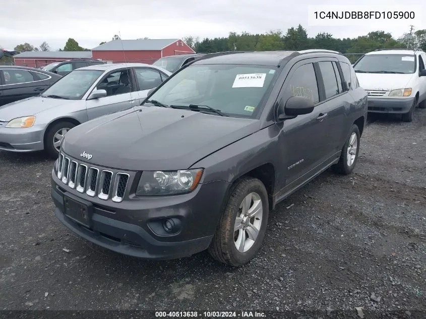 2015 Jeep Compass Sport VIN: 1C4NJDBB8FD105900 Lot: 40513638