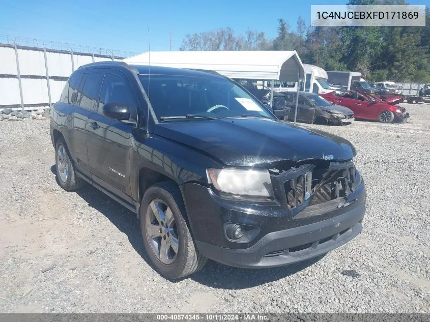 2015 Jeep Compass Latitude VIN: 1C4NJCEBXFD171869 Lot: 40574345