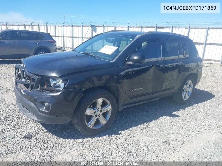 2015 Jeep Compass Latitude VIN: 1C4NJCEBXFD171869 Lot: 40574345