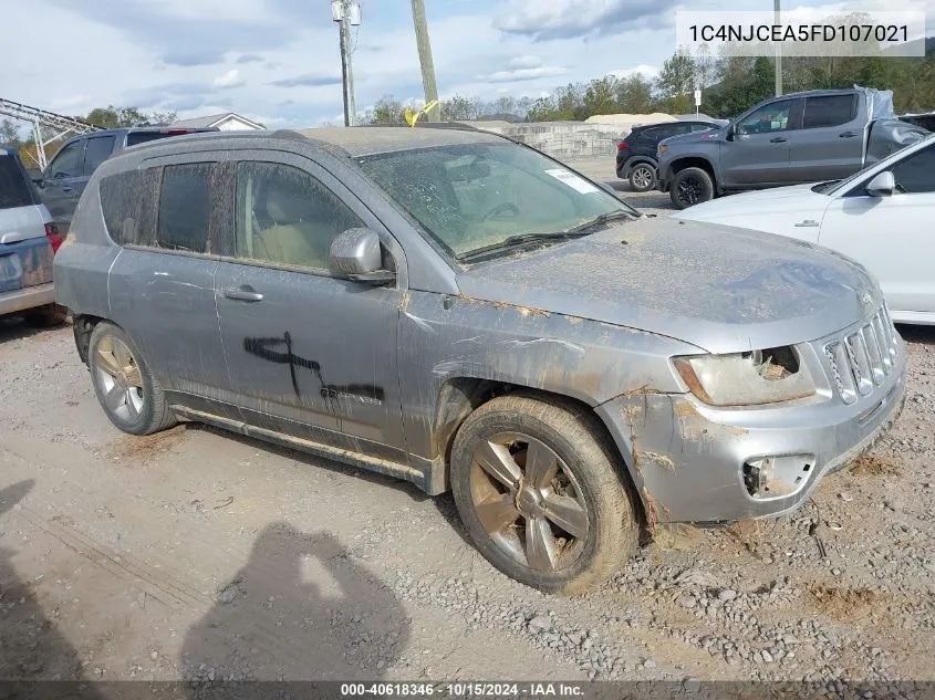 2015 Jeep Compass Latitude VIN: 1C4NJCEA5FD107021 Lot: 40618346