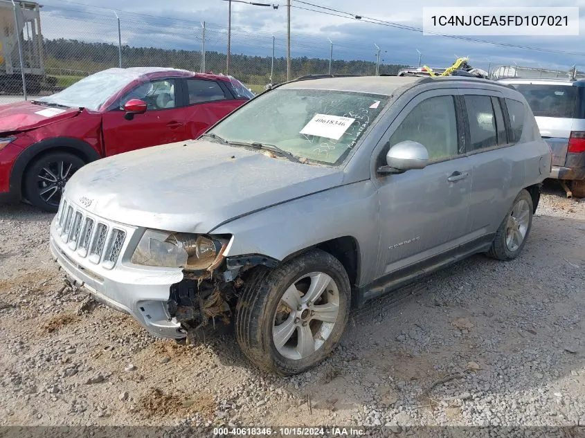 2015 Jeep Compass Latitude VIN: 1C4NJCEA5FD107021 Lot: 40618346