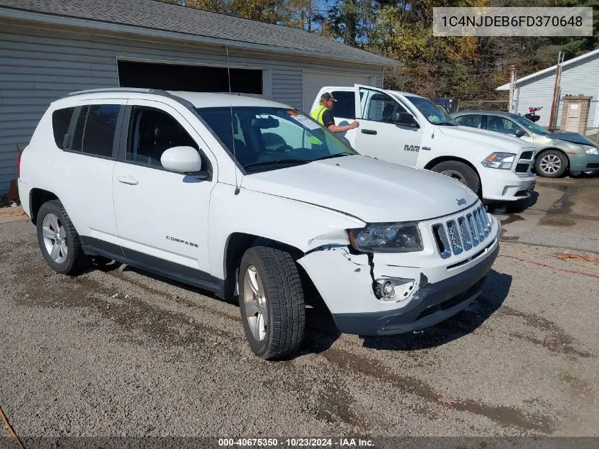 2015 Jeep Compass Latitude VIN: 1C4NJDEB6FD370648 Lot: 40675350