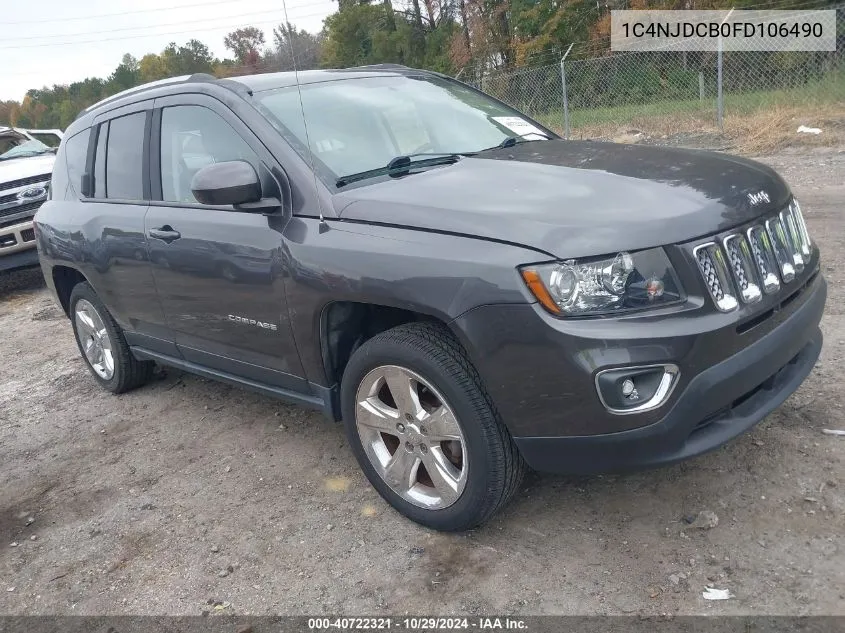 2015 Jeep Compass Limited VIN: 1C4NJDCB0FD106490 Lot: 40722321