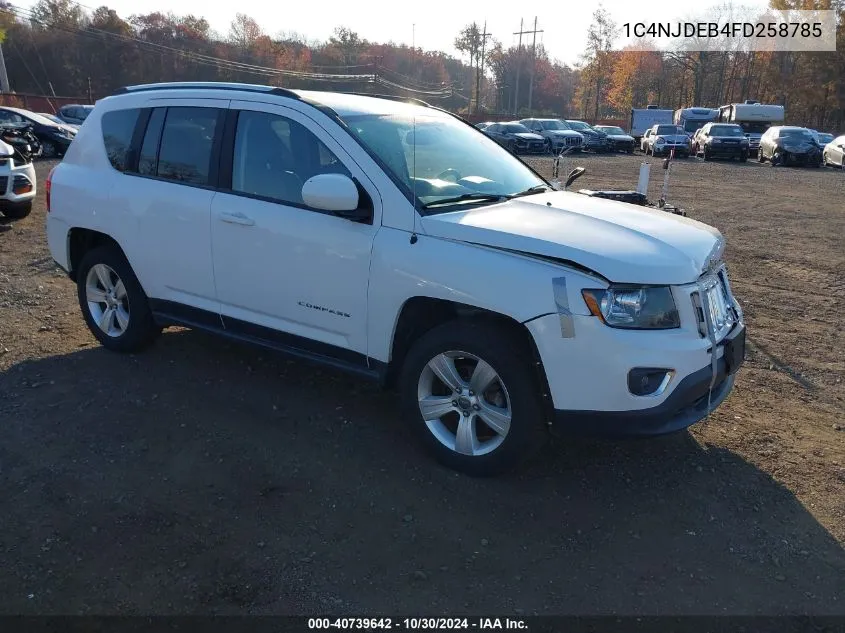 2015 Jeep Compass High Altitude Edition VIN: 1C4NJDEB4FD258785 Lot: 40739642